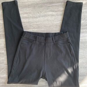 Muji Black Stretch Leggings Pants Ankle Length
